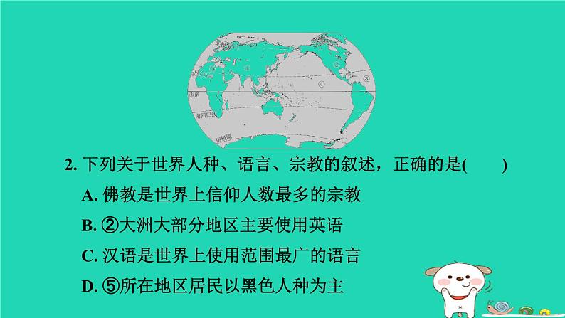 湖北省2024中考地理主题三地球的表层第7课时居民与聚落发展与合作课件第5页