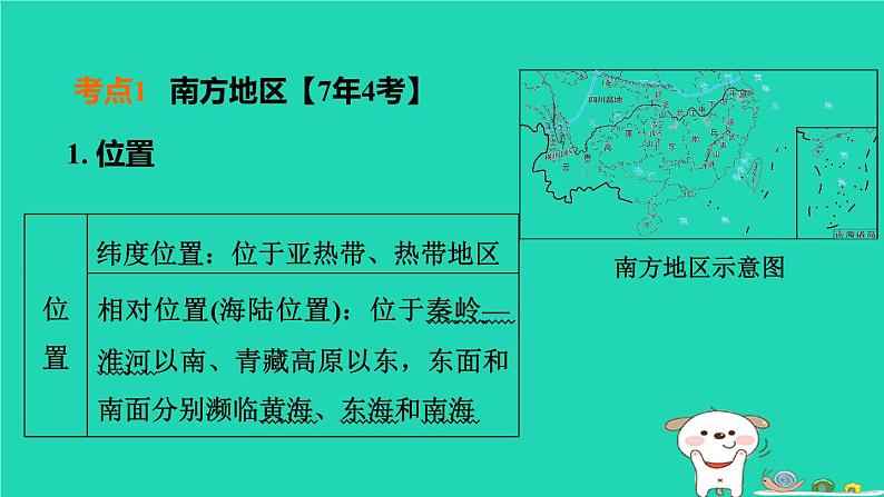 福建省2024中考地理1基础梳理篇主题十中国的地理差异第22课时南方地区课堂讲本课件第4页