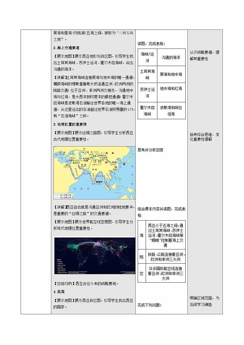 【新教材核心素养】商务星球版地理七年级下册7.2西亚（教学设计）第3页