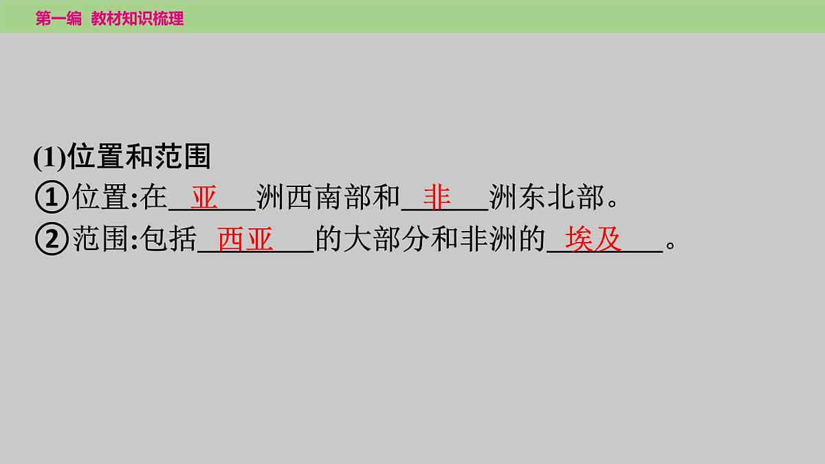 2025年中考地理（世界部分）一轮复习教材整理课件---第八章　东半球其他的地区和国家第4页