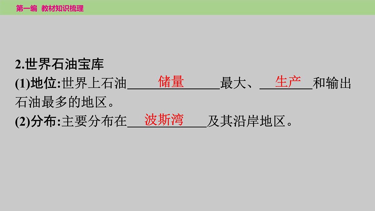 2025年中考地理（世界部分）一轮复习教材整理课件---第八章　东半球其他的地区和国家第7页