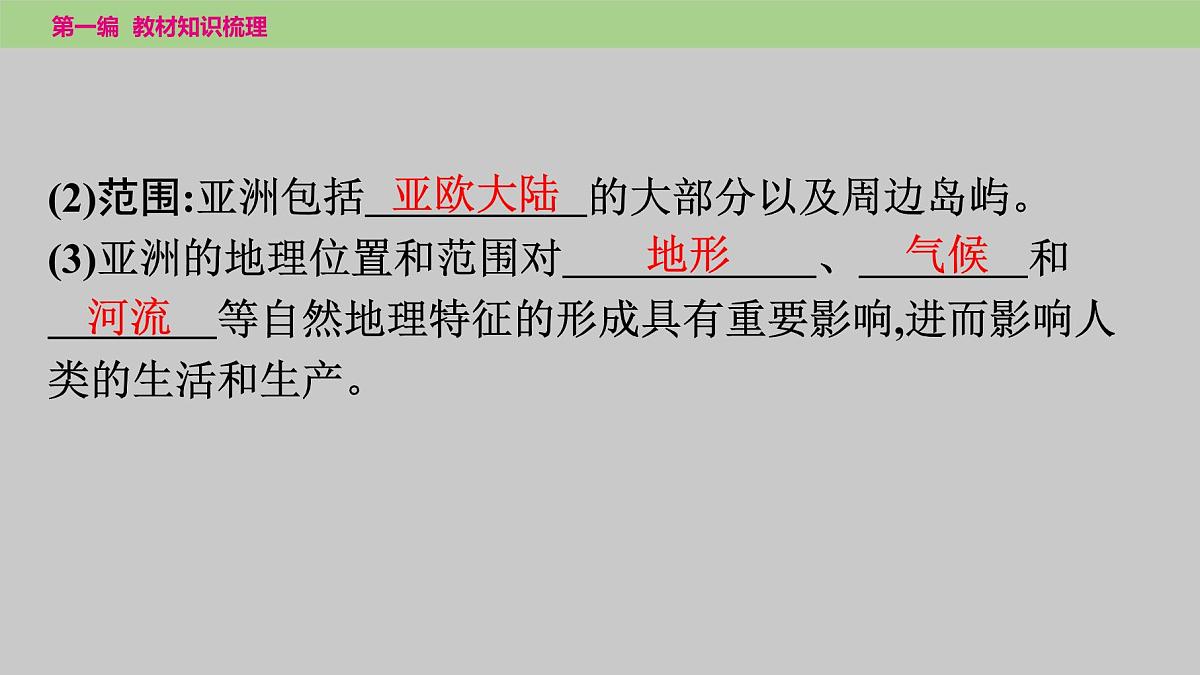 2025年中考地理（世界部分）一轮复习教材整理课件---第六章　我们生活的大洲——亚洲第5页