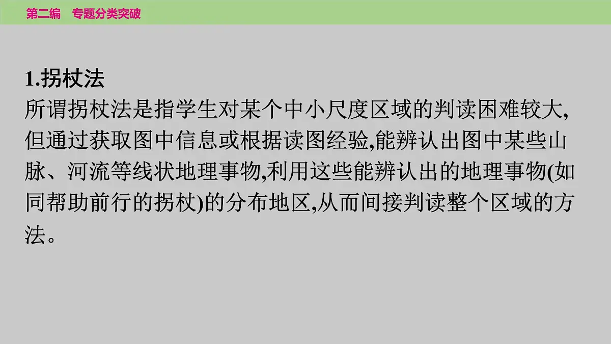 2025年中考地理二轮复习专题突破课件---专题六　局部区域地图的判读第3页