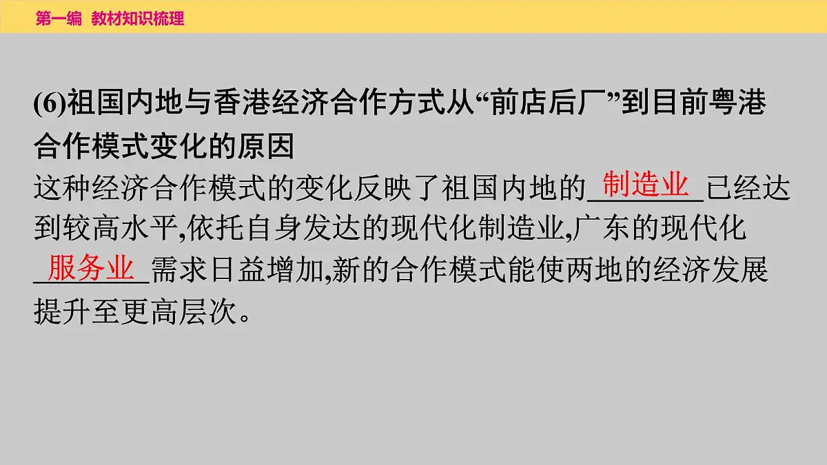 2025年中考地理一轮复习教材整理课件---第七章　第二课时　香港和澳门、台湾省第8页
