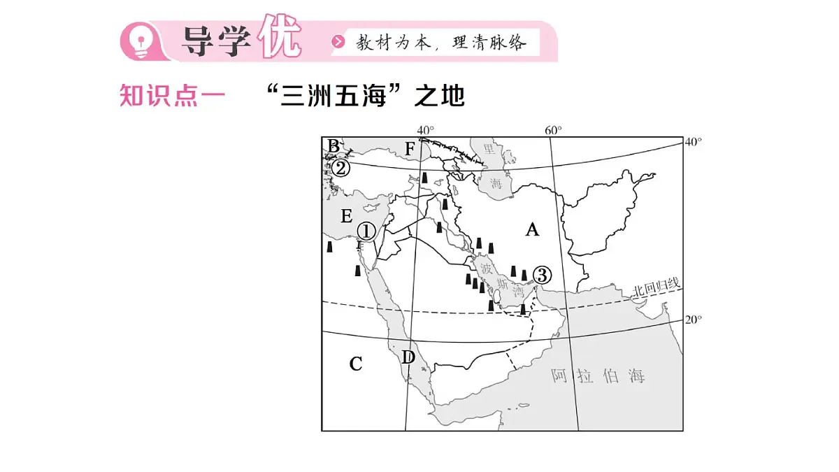 初中地理新人教版七年级下册第九章第一节 西亚作业课件2025春第2页