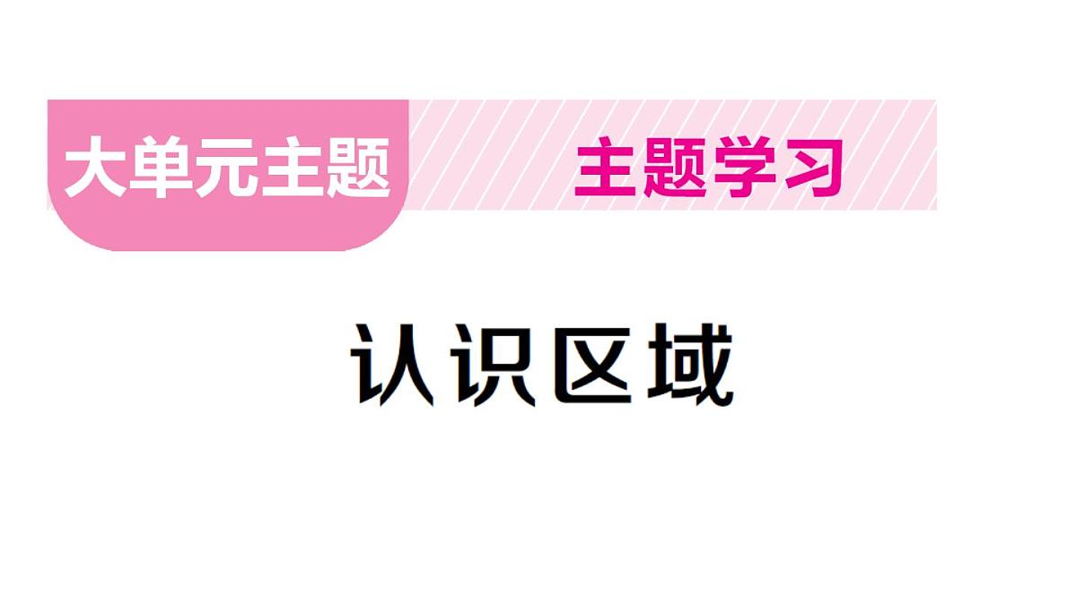 初中地理新人教版七年级下册大单元主题学习认识区域作业课件2025春第1页