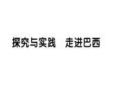 初中地理新湘教版七年級下冊第九章探究與實(shí)踐 走進(jìn)巴西作業(yè)課件2025春