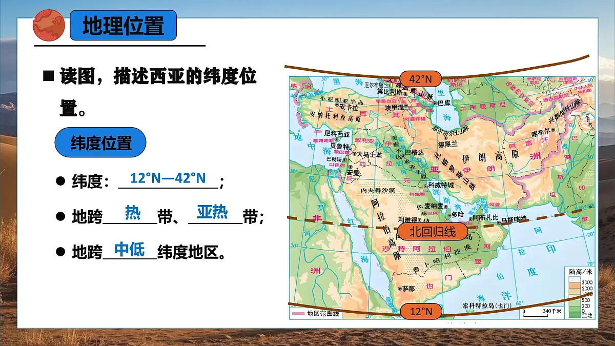 9.1.1 西亚（课时1）2025学年七年级地理下册（人教版2024）课件第6页