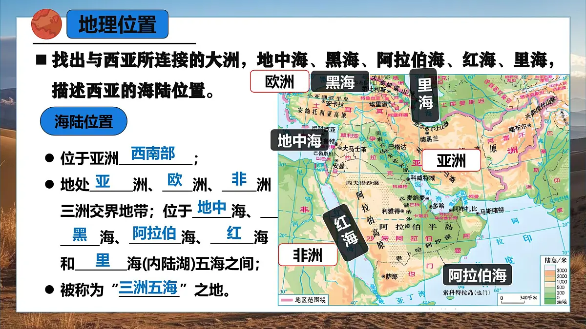 9.1.1 西亚（课时1）2025学年七年级地理下册（人教版2024）课件第7页