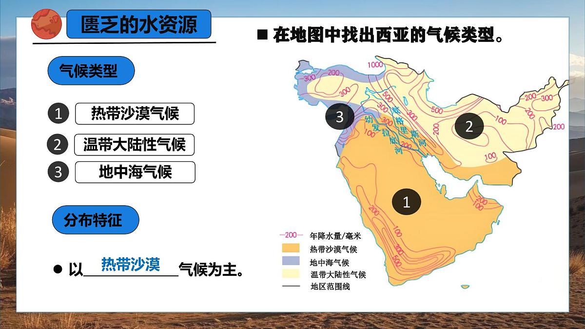 9.1.2 西亚（课时2）2025学年七年级地理下册（人教版2024） 课件第7页