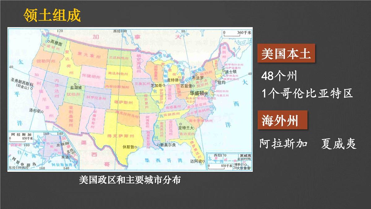 人教版（2024） 七年级地理下册（2024） 第十章 西半球的国家第一节 美国 课件第4页