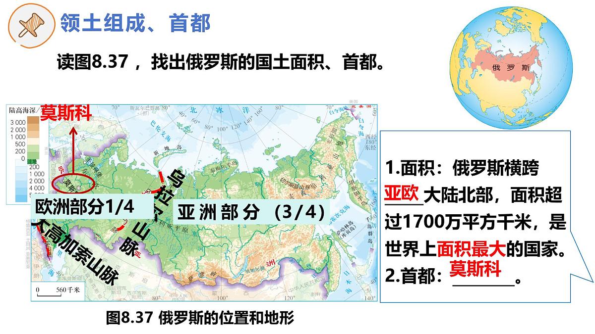 8.4 俄罗斯 （第1课时）课件-2024-2025学年人教版地理七年级下册第3页