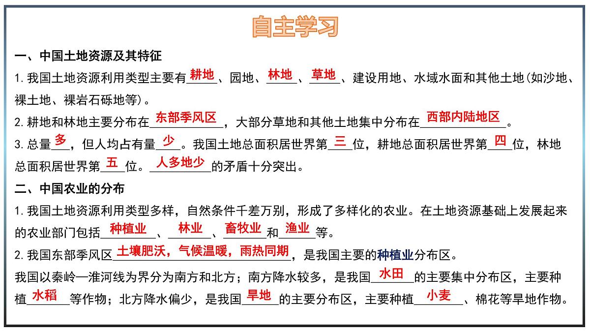 5.2 土地资源与农业 - 初中七年级地理下册 同步教学课件（中图版2024）第5页