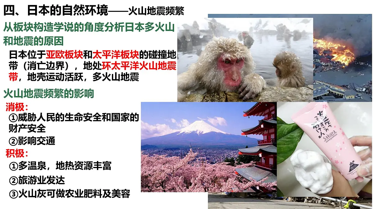 初中 地理 人教版（2024） 七年级下册(2024) 第八章第一节 日本 课件第8页