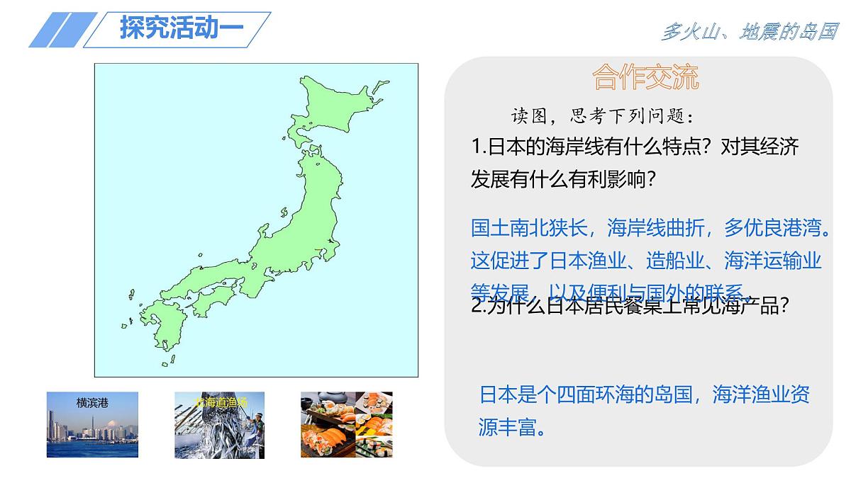初中 地理 人教版（2024） 七年级下册(2024) 第八章第一节 日本 课件第7页