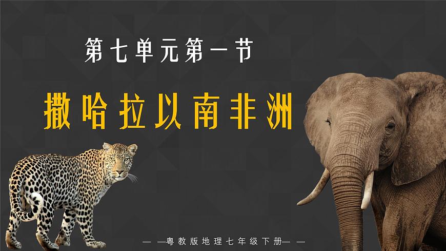 7.1 撒哈拉以南非洲 2025学年七年级地理下册（粤人版2024） 课件第1页