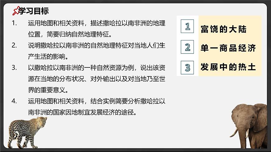 7.1 撒哈拉以南非洲 2025学年七年级地理下册（粤人版2024） 课件第3页