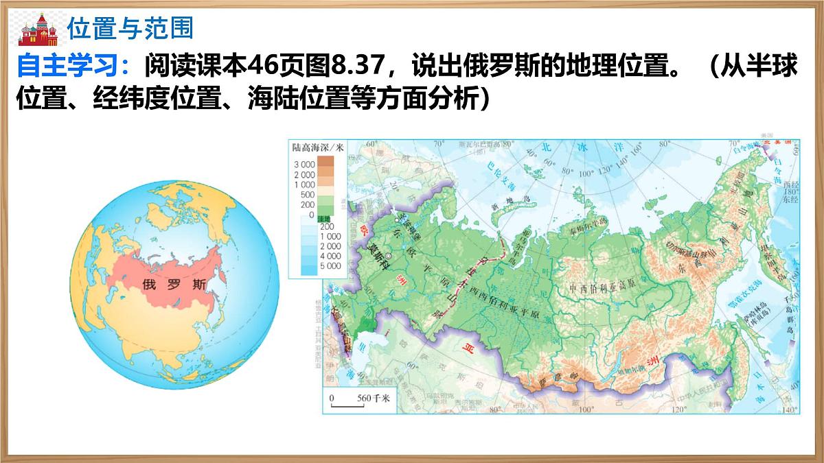 初中 地理 人教版（2024） 七年级下册第四节 俄罗斯第一课时 课件第6页