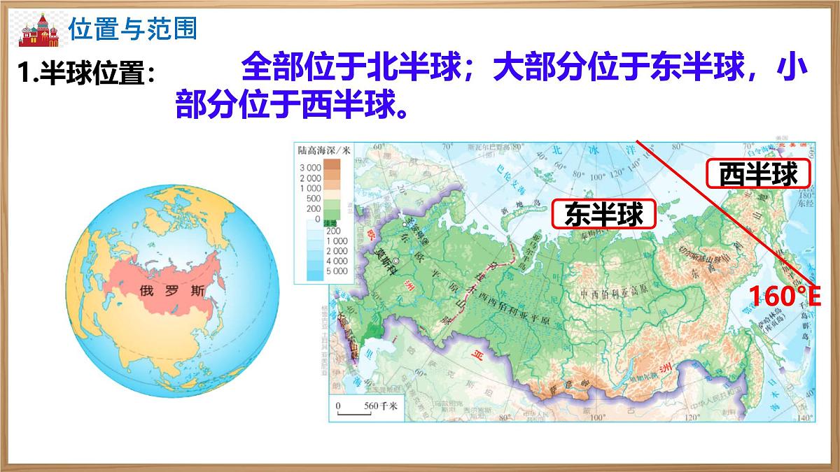 初中 地理 人教版（2024） 七年级下册第四节 俄罗斯第一课时 课件第7页