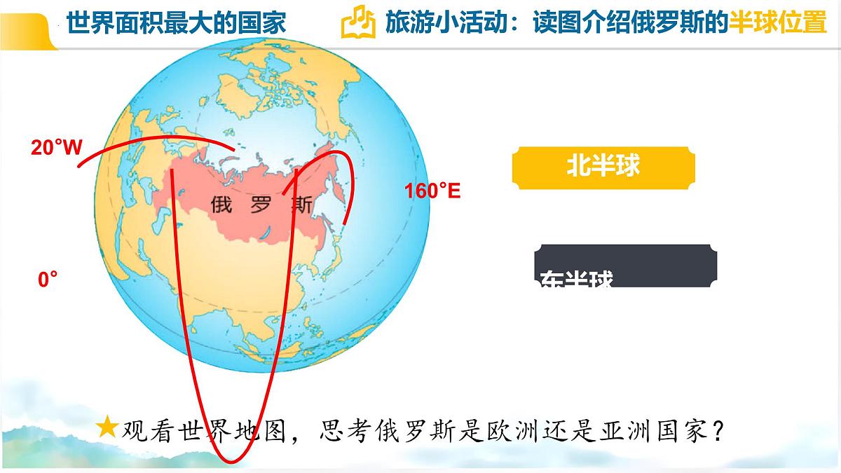 初中 地理 人教版（2024） 七年级下册第四节 俄罗斯第一课时 课件第4页