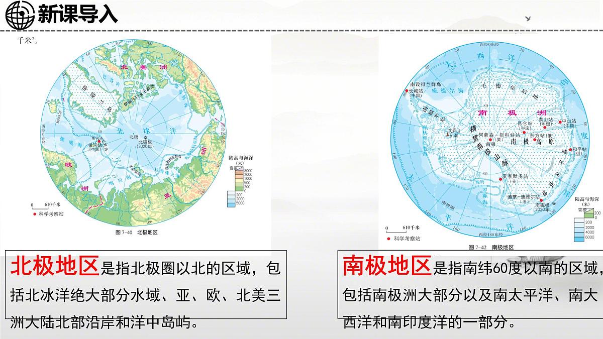 初中  地理  湘教版（2024） 七年级下册8.5 北极地区和南极地区 课件第5页