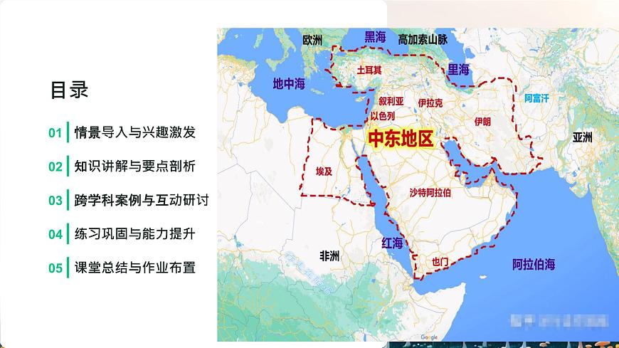 初中  地理 粤教粤人版（2024）  七年级下册7.2 中东的资源与经济 课件第2页