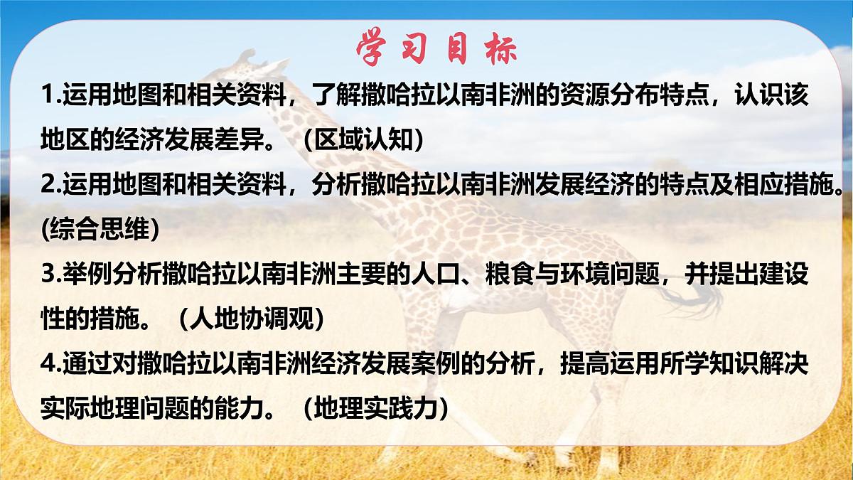 2024—2025学年下学期七年级地理下册人教版9.3 第三节 撒哈拉以南非洲（课时2）PPT第4页