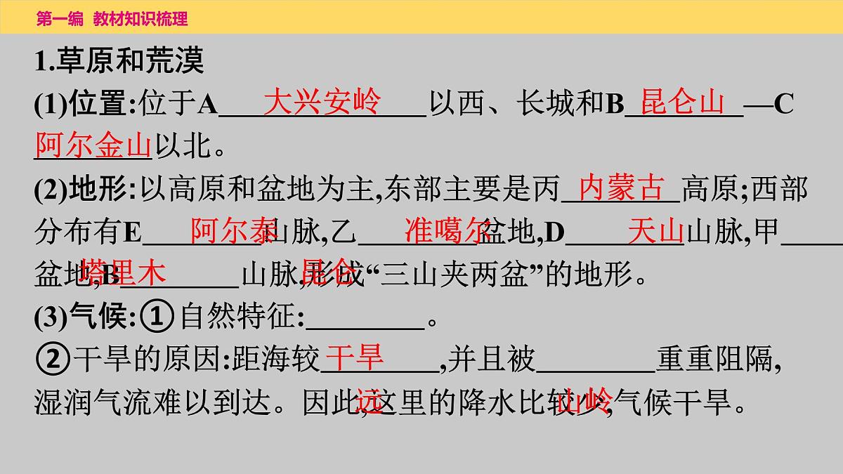第八章　西北地区课件  2025年中考地理一轮复习教材整理第4页