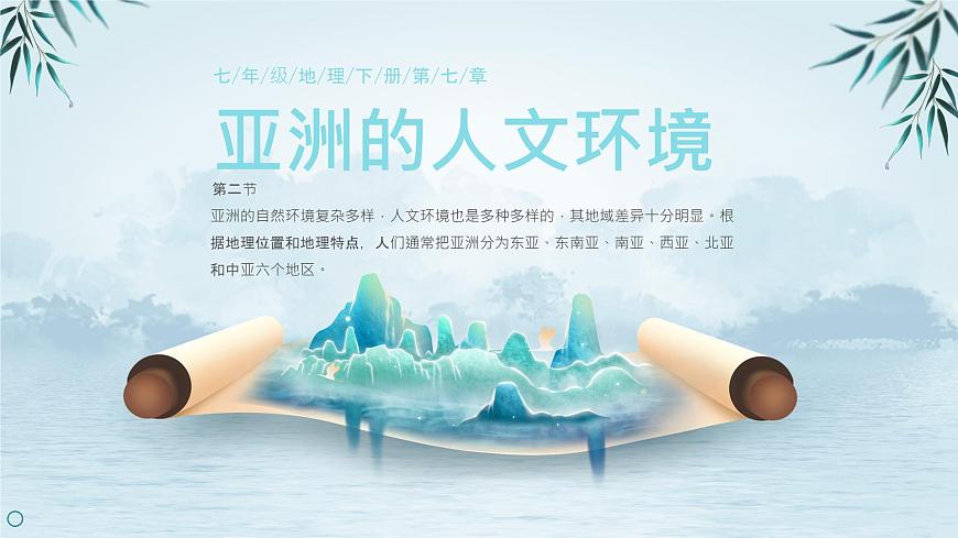 初中  地理  人教版（2024）  七年级下册(2024)  第七章第二节 人文环境 课件第1页