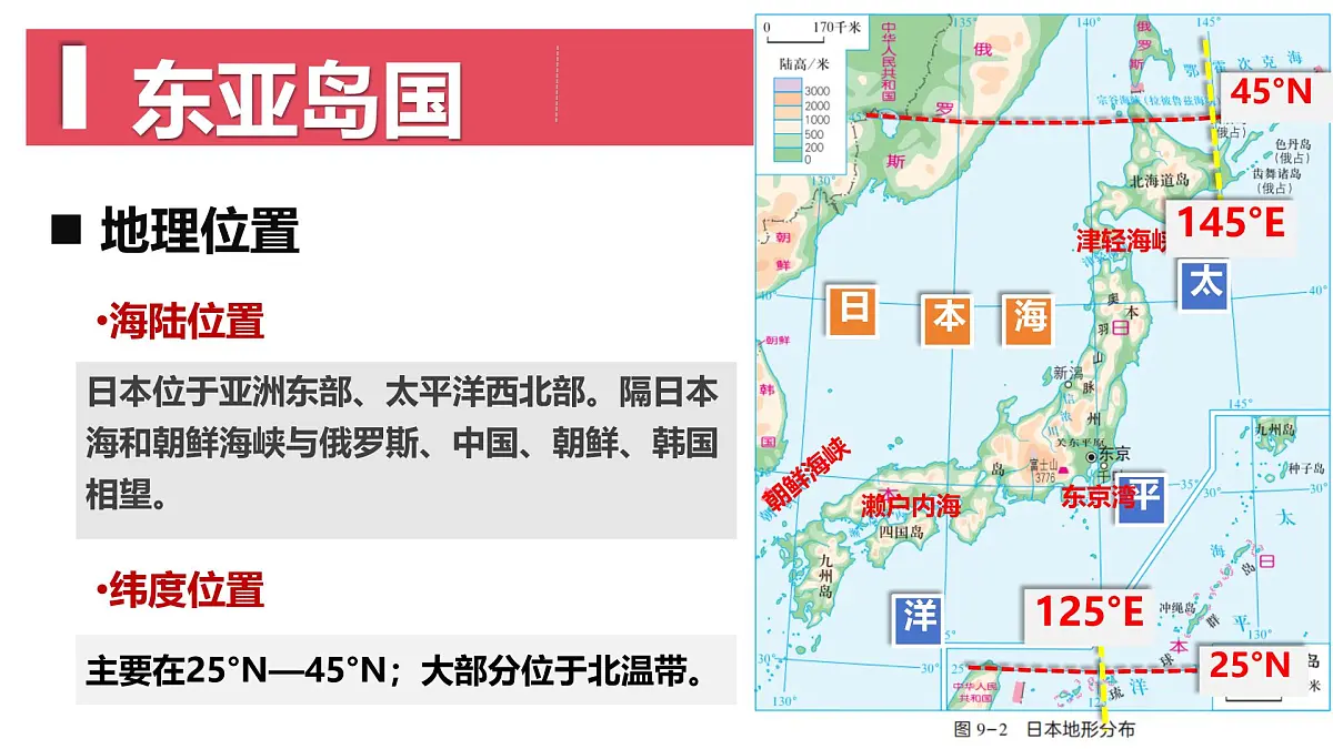 初中地理湘教版（2024）七年级下册9.1 日本 课件第4页