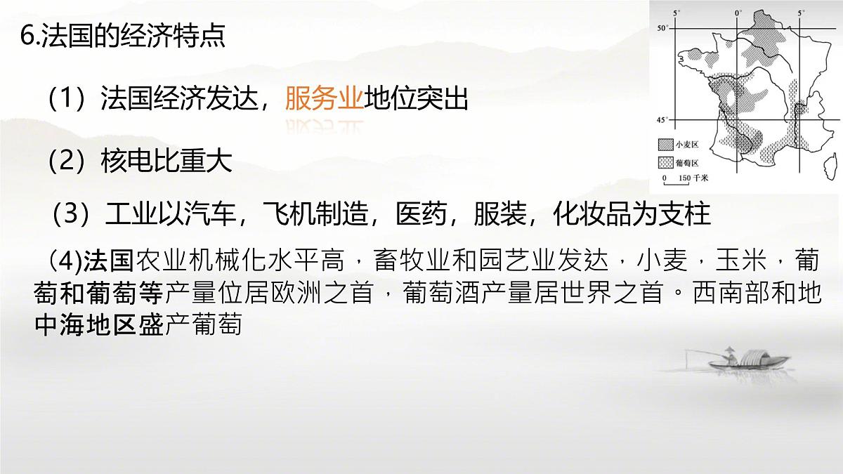 初中地理湘教版（2024）七年级下册9.4 法国 课件第7页