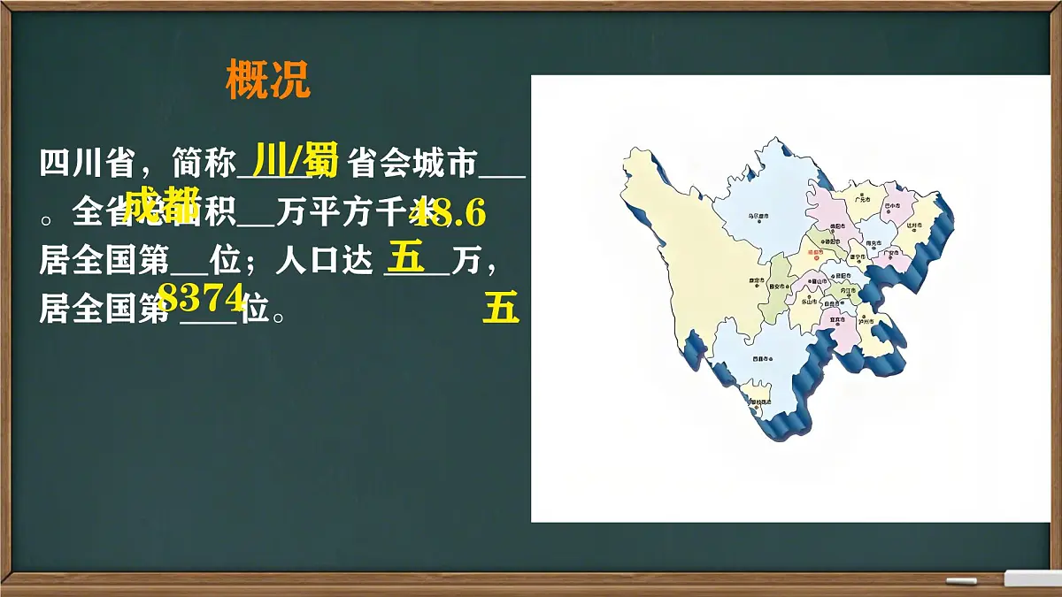 初中地理中图版（2024）七年级下册7.2 四川省 课件第3页