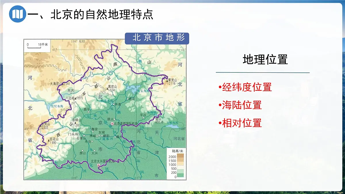 初中地理中图版（2024）七年级下册7.1 首都北京 课件第3页