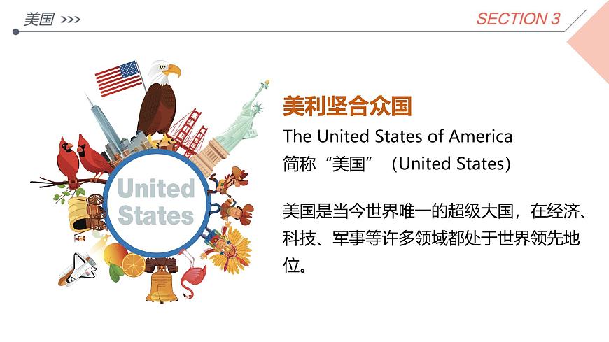 初中地理粤教粤人版（2024）七年级下册6.3 美国  课件第5页