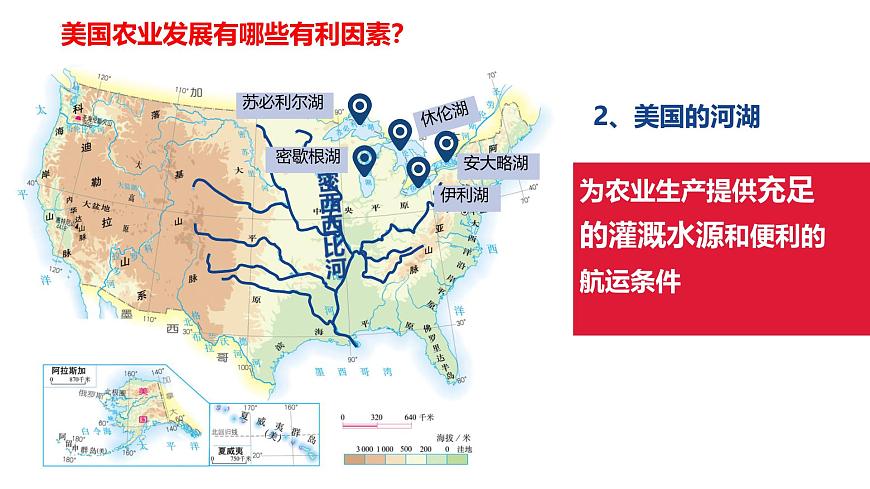 初中地理粤教粤人版（2024）七年级下册6.3 美国(第2课时)  课件第6页