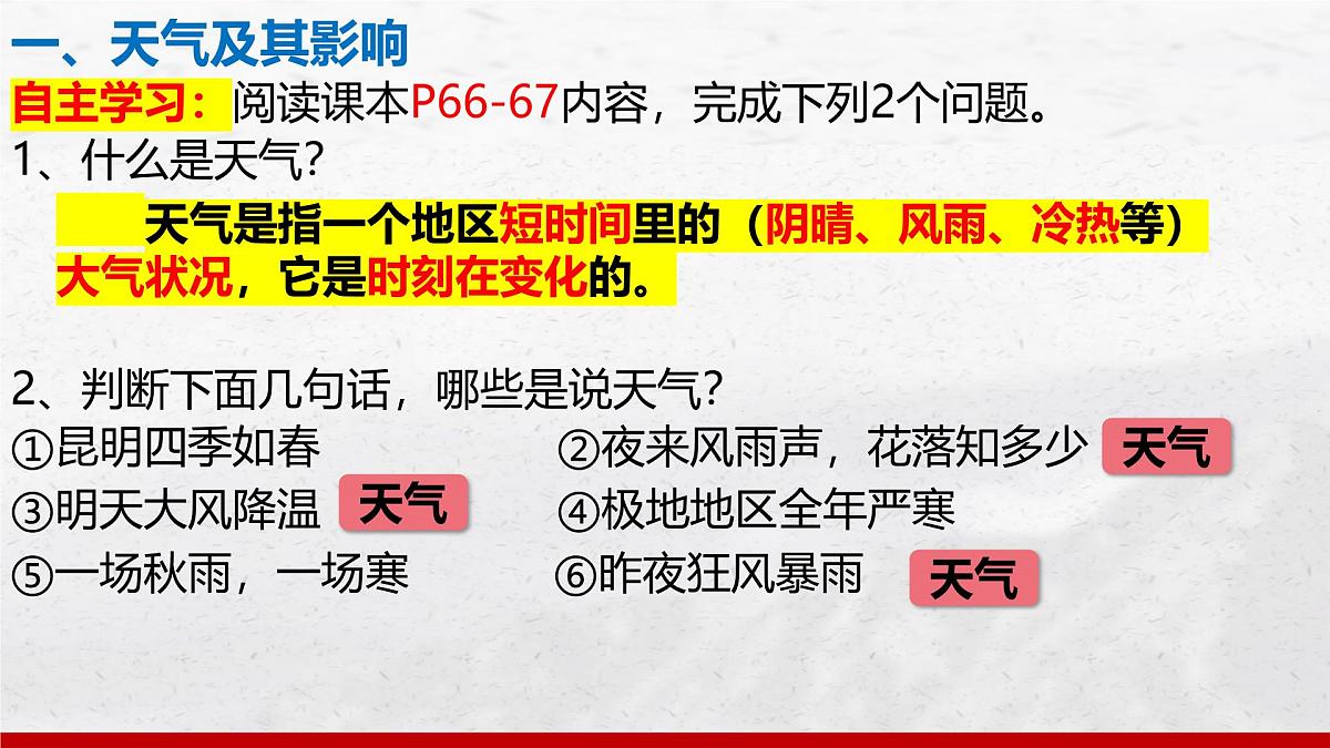 4.1 多变的天气 课件 人教版（2024 ）七年级上册地理 (4)第3页