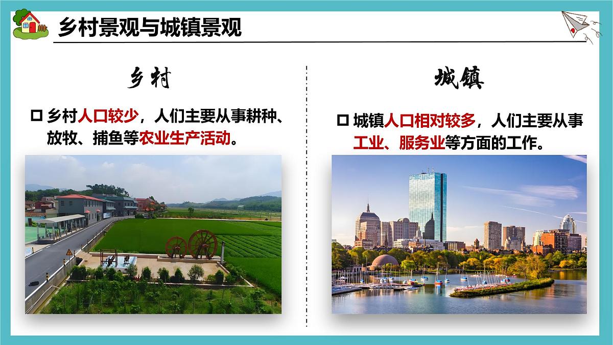 5.2 城镇与乡村课件 人教版（2024）七年级上册地理 (1)第3页