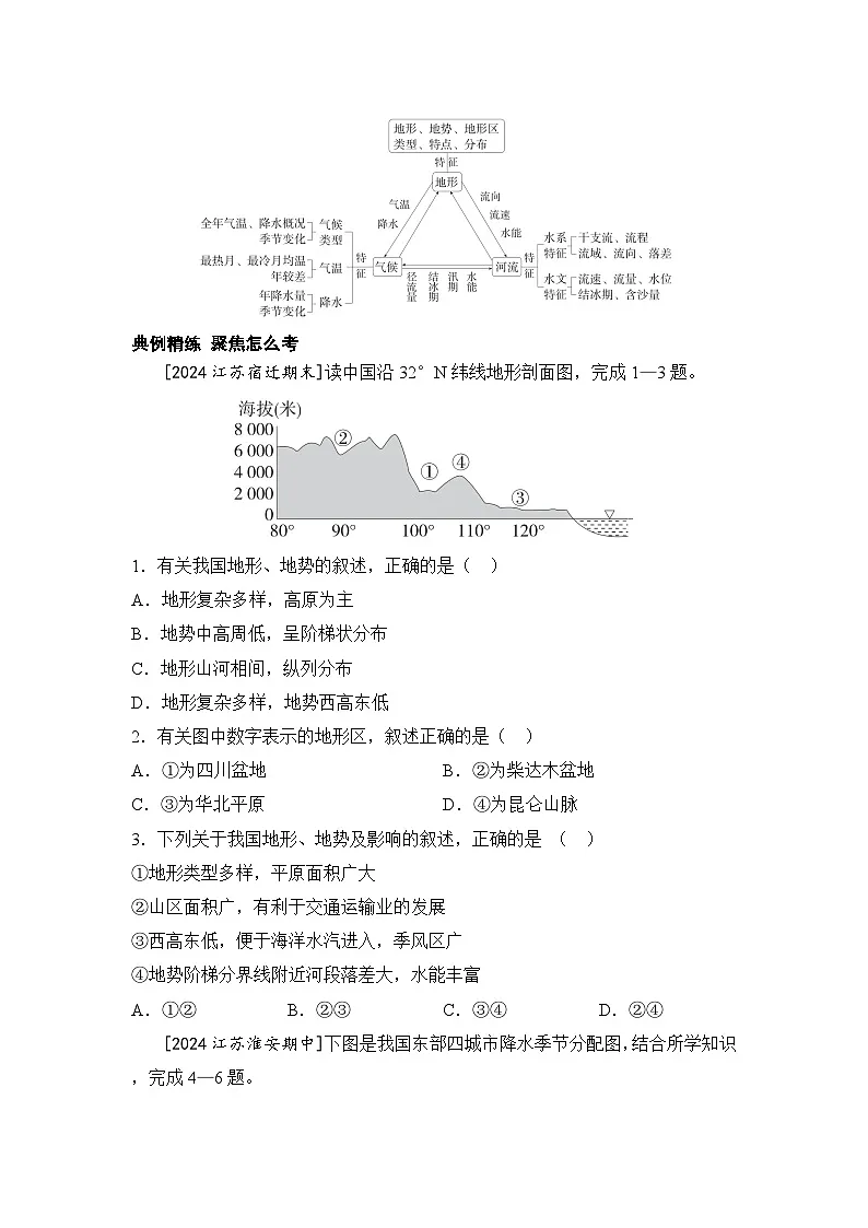 2025年初中地理会考一轮复习专题突破练习专题二 学方法·区域认知体系建构 特征与差异（含答案）第2页