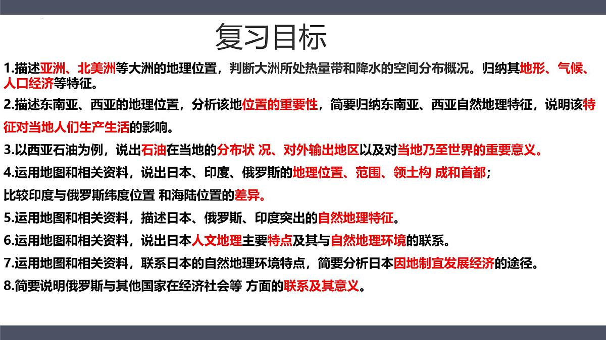 七年级地理下册期中复习重点图文 2025学年人教版（2024）课件第2页