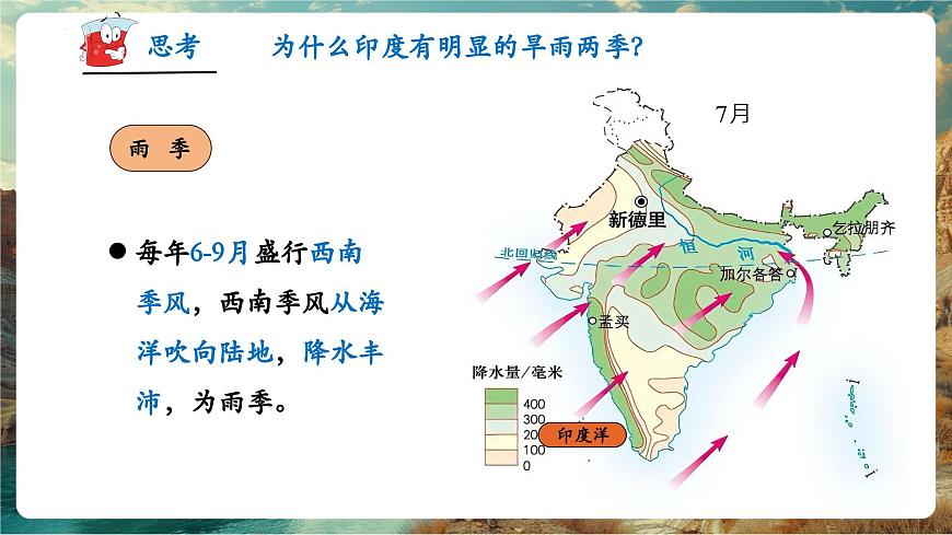 【新教材核心素养】商务星球版地理七年级下册8.2.2 印度（课时2）（课件）第7页
