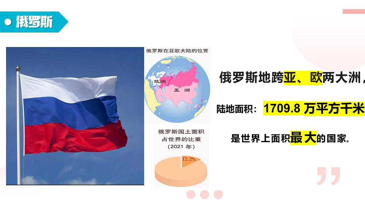 9.3 俄罗斯（课件）2025学年七年级地理下册湘教版2024第4页