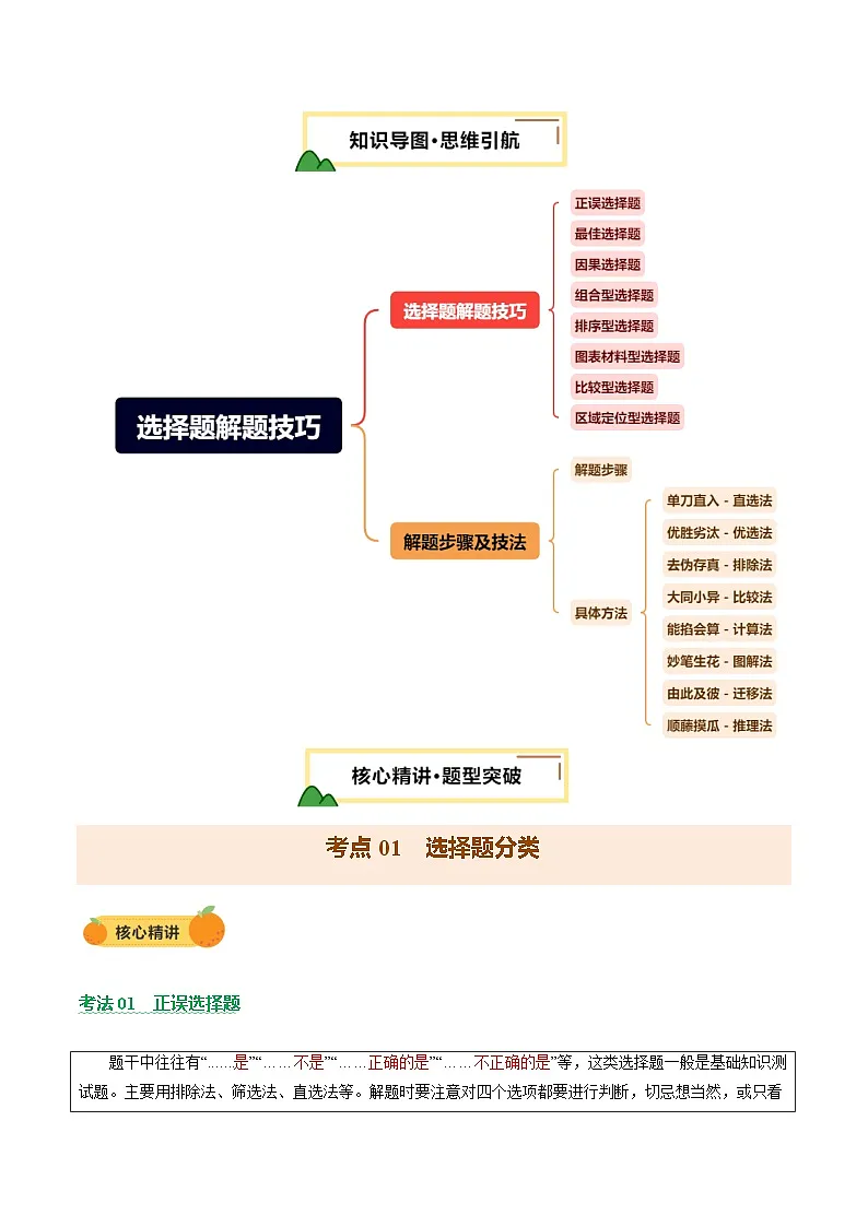 专题01 选择题解题技巧（讲练）（解析版）第2页