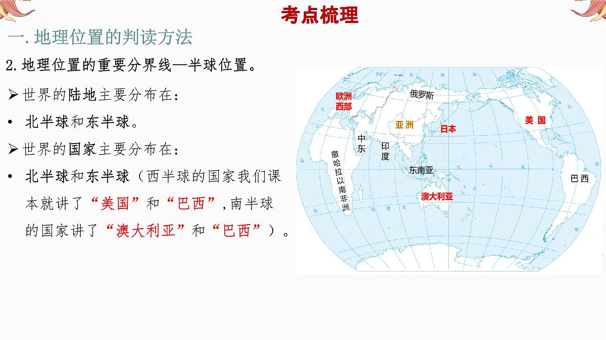 专题3 地理位置 备战2025年中考地理二轮专题复习课件第7页