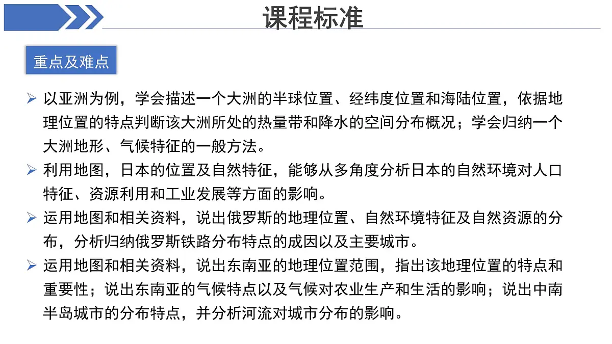 地理人教版七年级下册期中复习 课件 地理人教版（2024）七年级下册第3页