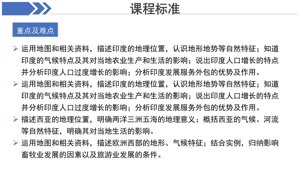 地理人教版七年级下册期中复习 课件 地理人教版（2024）七年级下册第4页