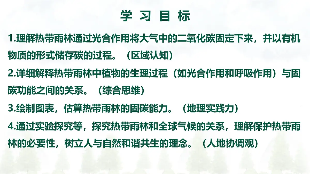2024—2025学年下学期七年级地理下册跨学科主题学习 探寻热带雨林的固碳功能PPT第3页