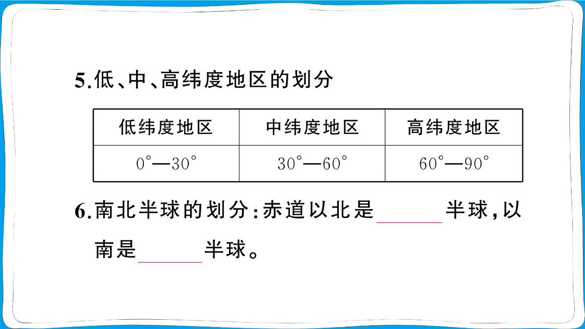 初中地理 人教版（2024）七年级上册1.2地球与地球仪第2课时 经线和经度 纬线和纬度 利用经纬网定位 训练课件 有答案第7页