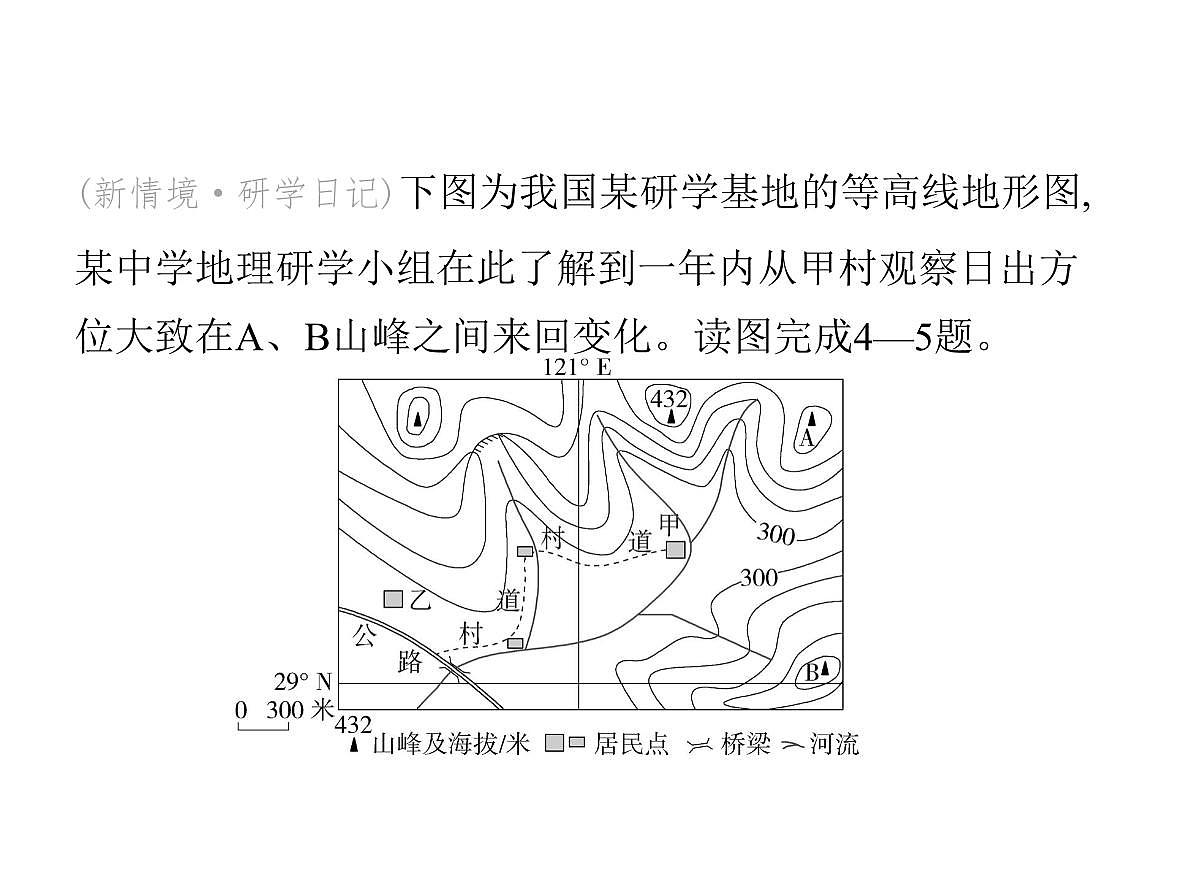 初中地理 人教版（2024）七年级上册第二章  地图 试题讲解课件 有答案 02-第二节　地形图的判读第6页