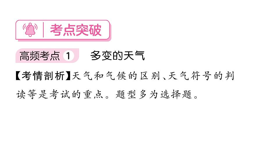 初中地理 人教版（2024）七年级上册第四章 天气与气候 章末小结 习题课件有答案第6页