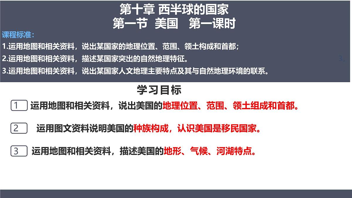10.1第一节美国第一课时 课件 2025学年七年级地理下册人教版（2024）第2页
